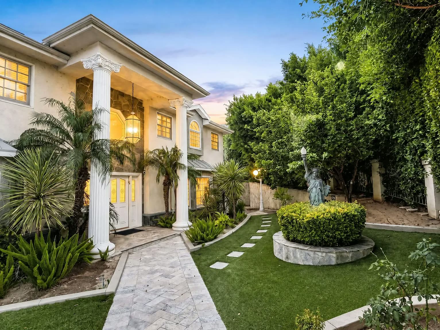 The front walkway and gardens of the Next Phase residence